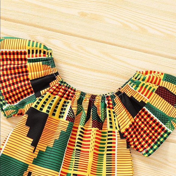 African Style Baby Girl Romper - Picture 3 of 4
